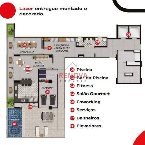 Apartamento, 2 quartos, 4600 m² - Foto 3