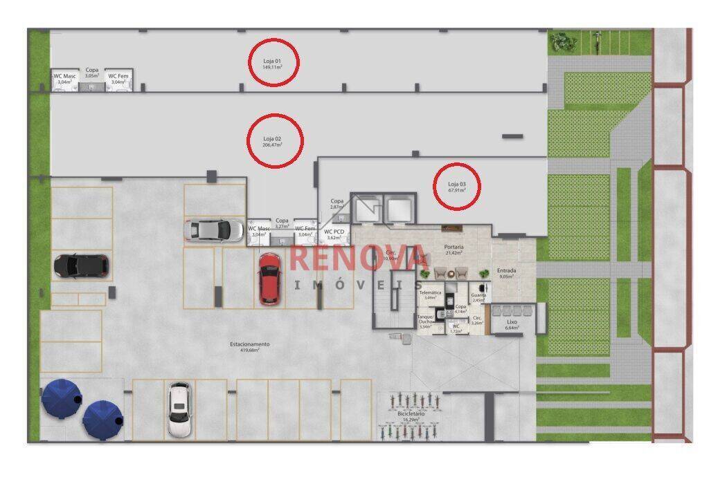 Loja-Salão, 7800 m² - Foto 1