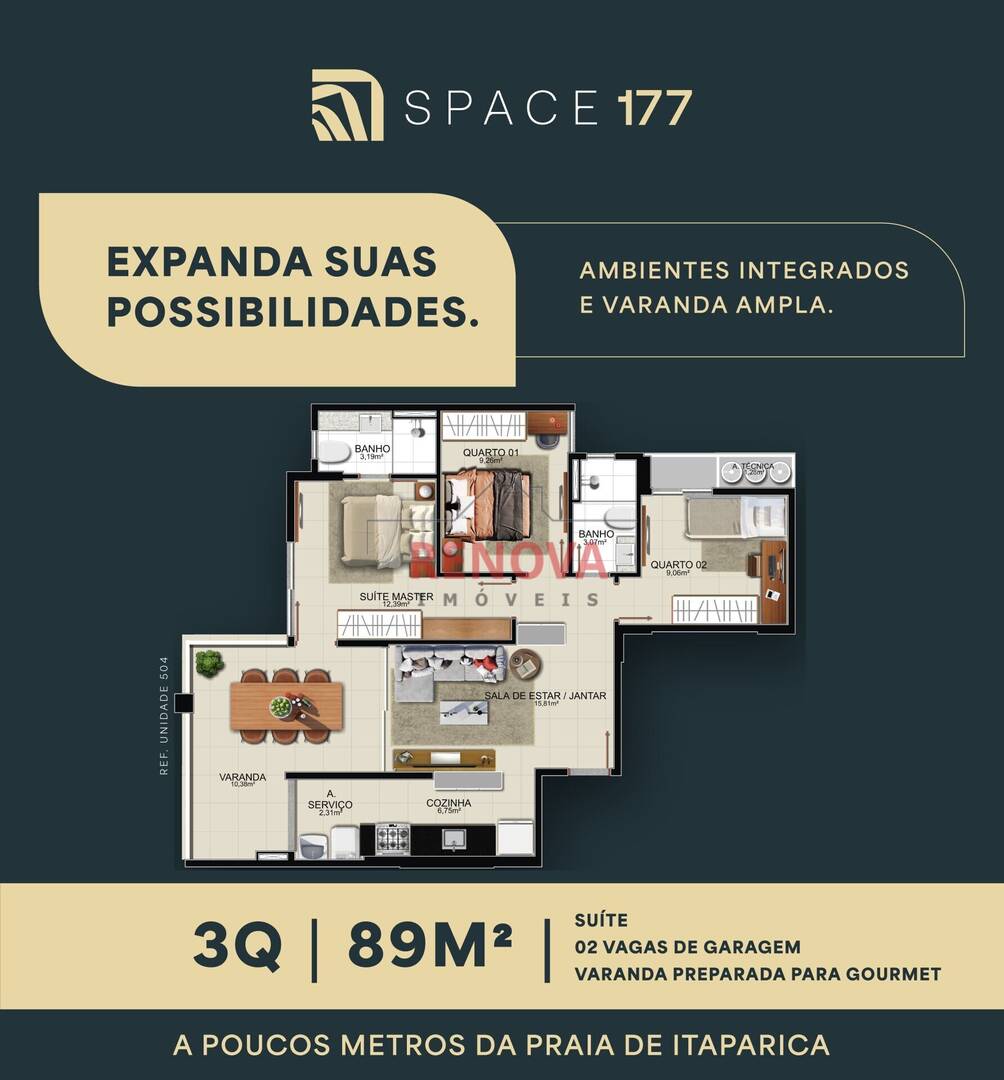 Apartamento, 3 quartos, 8900 m² - Foto 5