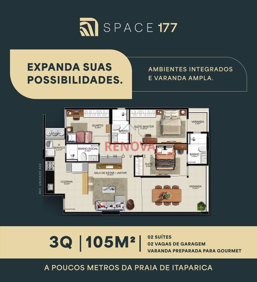 Apartamento, 3 quartos, 8900 m² - Foto 6