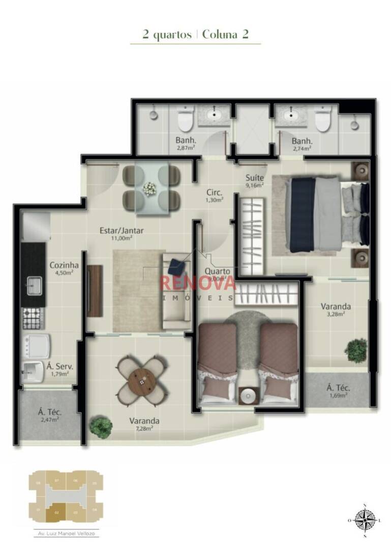 Apartamento, 2 quartos, 6000 m² - Foto 5